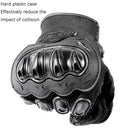 BSDDP RH-A0107 Motorcycle Riding Anti-Fall Full Finger Gloves, Size: XL(Black+Grey)