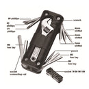 KT-02 16 In 1 Outdoor Camping Multifunctional Combination Survival Tool(Black)