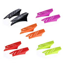 BSDDP A0304 Helmet Corner Modified Accessories Personal Decorative Horns(Orange Hard Glue)