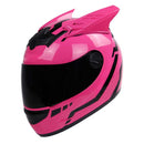 BSDDP A0304 Helmet Corner Modified Accessories Personal Decorative Horns(Red Hard Glue)