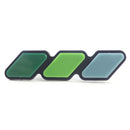 2 PCS Universal Three-color Car Sticker(Green)