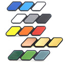 2 PCS Universal Three-color Car Sticker(Gold)
