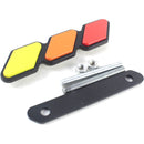 2 PCS Universal Three-color Car Sticker(Gold)