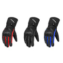 BSDDP RH-A0127 Winter Warm Fleece Long Motorcycle Gloves, Size: L(Red)