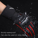 BSDDP RH-A0127 Winter Warm Fleece Long Motorcycle Gloves, Size: L(Red)