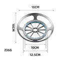 Stainless Steel Round Apple Slicer Fruit Divider, Color: 12 Cuts (Blue)