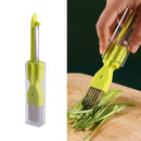 5 PCS Home Kitchen Multifunctional Green Onion Peeler(Green)
