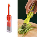 5 PCS Home Kitchen Multifunctional Green Onion Peeler(Orange)