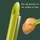 5 PCS Home Kitchen Multifunctional Green Onion Peeler(Orange)