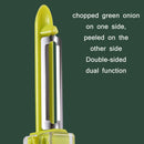 5 PCS Home Kitchen Multifunctional Green Onion Peeler(Yellow)