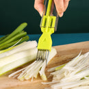 5 PCS Home Kitchen Multifunctional Green Onion Peeler(Yellow)