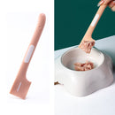 4 PCS Cat & Dog Wet Food Mixing Canned Long Handle Spoon(Pink)