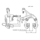 Meroca Bicycle Aluminum Alloy C Brake, Color: Black Front+Rear