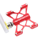 LP LitePro K5 Folding Bkie Aluminum Alloy Bearin Pedals(Red )