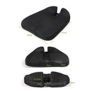 QFC060 V-shaped Car Memory Foam Non-slip Seat Cushion(Black)