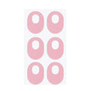 4 PCS Latex Anti-Wear Callus Protection Sticker(Pink Elliptical)
