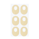 4 PCS Latex Anti-Wear Callus Protection Sticker(Skin Color Elliptical)