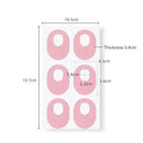4 PCS Latex Anti-Wear Callus Protection Sticker(Skin Color Elliptical)