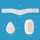 1 Pair Shock-absorbing and Pressure-Relieving Latex Foot Pads(White)