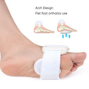 1 Pair Shock-absorbing and Pressure-Relieving Latex Foot Pads(White)