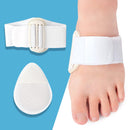1 Pair Shock-absorbing and Pressure-Relieving Latex Foot Pads(White)