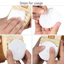 2 Pairs Sole Wear-Resistant Rubber Cuttable Sports Anti-Slip Sticker, Size: No.0 40 Yards(White)