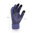 2 Pairs Thick Velvet Touch Screen Knitted Warm Gloves, Size: Free Size(Blue)