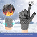 2 Pairs Thick Velvet Touch Screen Knitted Warm Gloves, Size: Free Size(Black)