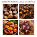 Dc-027 2 In 1 Stainless Steel Quick Nuts Cracker Plastic Chestnut Sheller(Black)