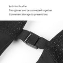 Outdoor Sports Velvet Cold-proof Touch Screen Zipper Gloves, Size: L(Black)