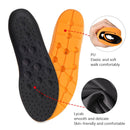 2 Pairs Sweat-Absorbent Breathable Shock Absorbing Full Pad, Size: L 43-46 Yard(Black)