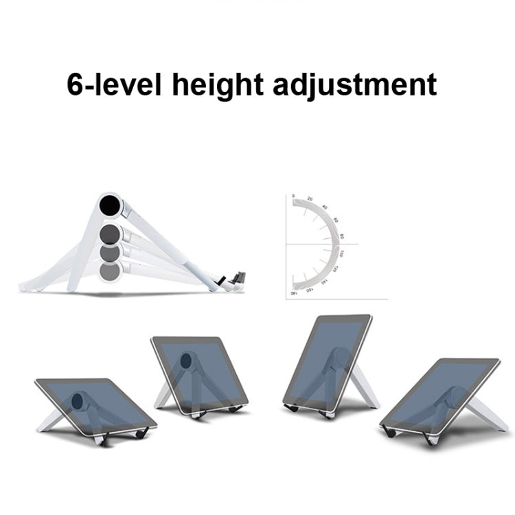 UP-1S Foldable Laptop Stand Mobile Phone Tablet Desktop Stand(White)