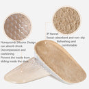 2 Pairs GEL Increasing High Insole Fleece Invisible Increased Pad, Size: L Code 2cm(Apricot)