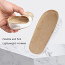 2 Pairs GEL Increasing High Insole Fleece Invisible Increased Pad, Size: L Code 3cm(Apricot)