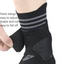 Nylon Sports Compression Striped Bandage Ankle Support, Specification: M(Green Stripes)