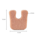 10 Pairs U-Type Sheep Felt Hairy Function Stickers(White)
