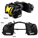AFISHTOUR FM2021 Large Capacity Waterproof Motorcycle Rear Seat Bag, Color: Lake Blue