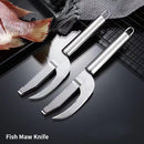 4 PCS Stainless Steel Scraper Fish Maw Knife Gill Planer, Specification: 430 Hot Treatment