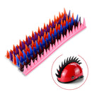 2 PCS BSDDP Motorcycle Helmet Decorative Cockscomb Silicone Sticker(Pink)