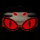 10 Sets Car Safety Warning Reflective Stickers(Diamond Red)