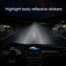 10 Sets Car Safety Warning Reflective Stickers(Fluorescent Yellow)