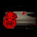 10 PCS Car Safety Warning Reflective Stickers(Diamond Red)