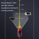 10 PCS Car Safety Warning Reflective Stickers(Diamond Yellow)