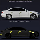 10 PCS Car Safety Warning Reflective Stickers(Diamond Yellow)