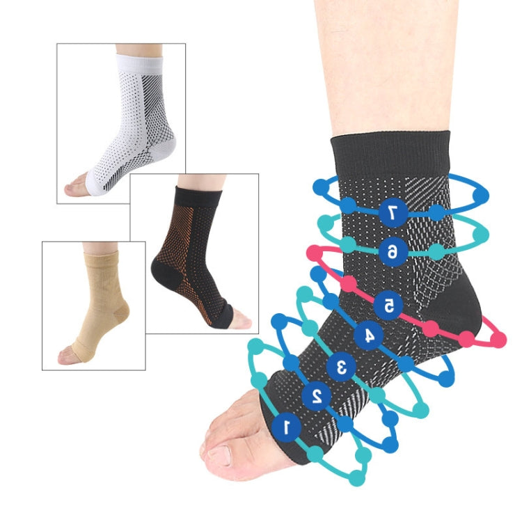 5 Pairs Comfortable Functional Pressure Socks, Size: L/XL(Copper)