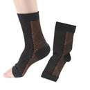 5 Pairs Comfortable Functional Pressure Socks, Size: S/M(Copper)