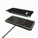 C1-PRO 2 In 1 15W Car Wireless Charging Anti-Slip Pad With Luminous For AirPods / iPhone
