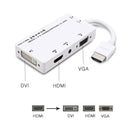 Cabledeconn D0407 HDMI VGA DVI Connection HDTV Monitor Cable(White)