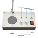 ZHUDELE ZDL-9908 Window Two-way Walkie-talkie Bank/Hospital/Station/Counter Microphone Amplifier,EU Plug