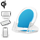 A9199 10W 3 in 1 Vertical LED Crystal Wireless Charger(Blue)